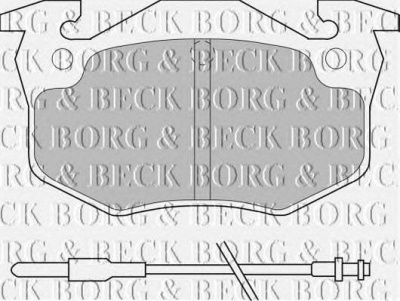 BORG & BECK bbp1545 -  Комплект тормозных колодок, дисковый тормоз